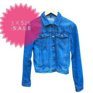 3/$25 CURIO + KIND GIRLS’ DENIM JEAN JACKET SZ 14